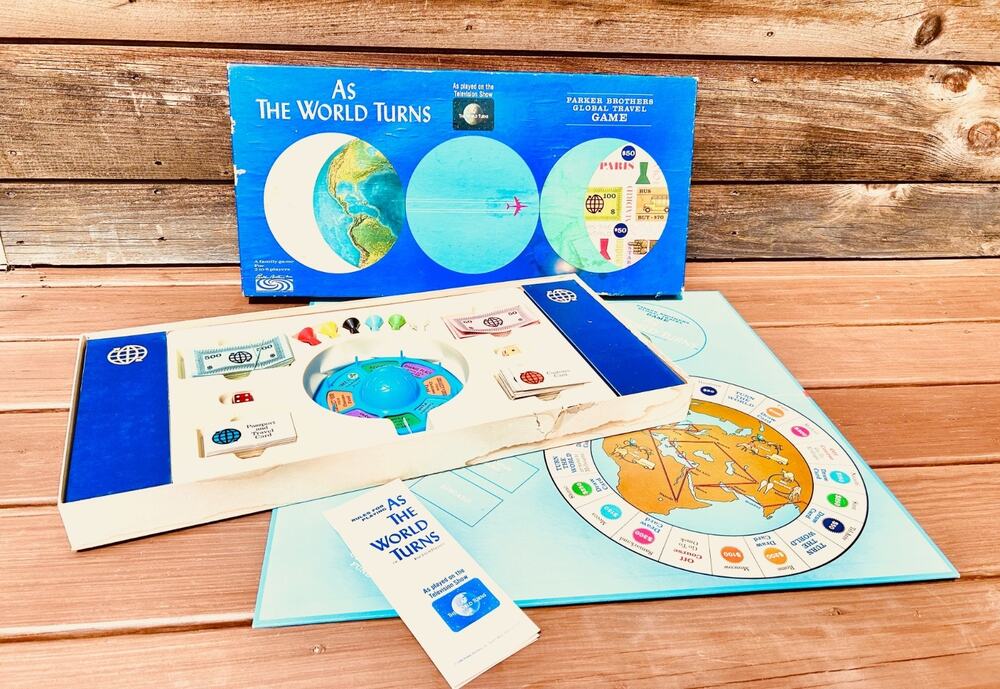 Vintage 1966 As The World Turns Parker Brothers Board Game TV Soap Complete